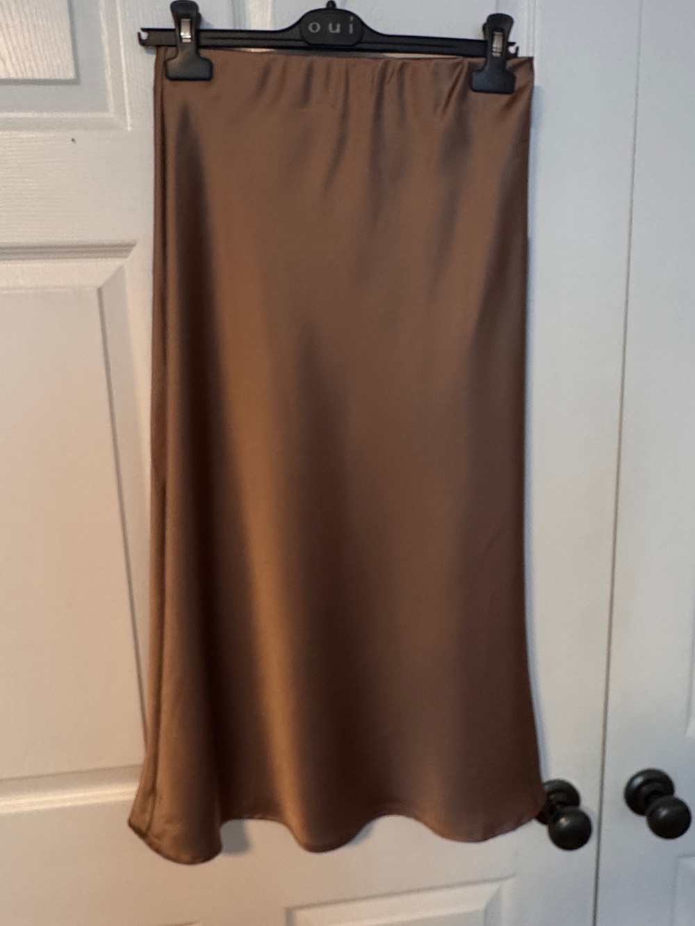 Renee C. Satin Midi Skirt